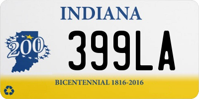 IN license plate 399LA