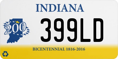 IN license plate 399LD