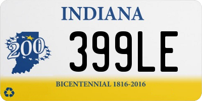 IN license plate 399LE