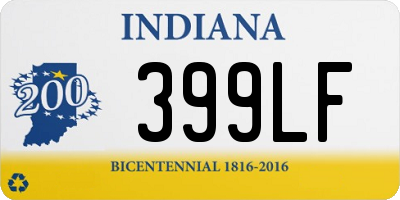 IN license plate 399LF