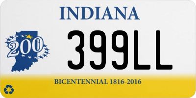 IN license plate 399LL