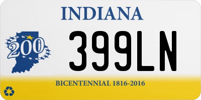 IN license plate 399LN