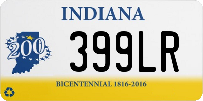 IN license plate 399LR