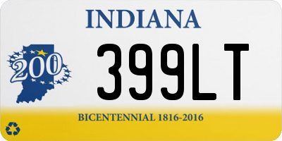 IN license plate 399LT