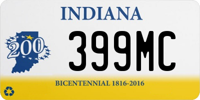 IN license plate 399MC