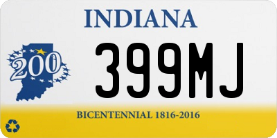 IN license plate 399MJ