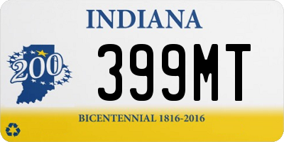 IN license plate 399MT