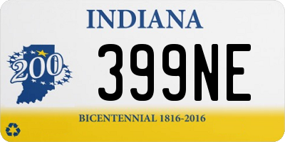 IN license plate 399NE