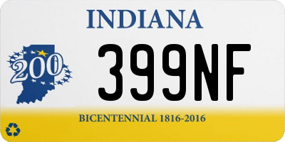 IN license plate 399NF