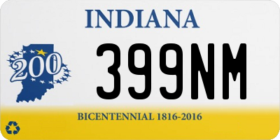 IN license plate 399NM