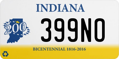 IN license plate 399NO