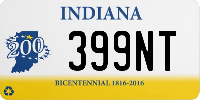 IN license plate 399NT