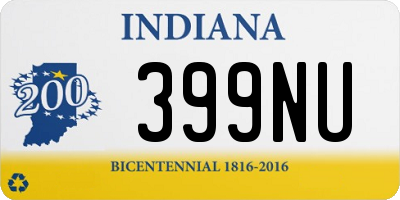 IN license plate 399NU