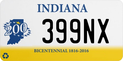 IN license plate 399NX