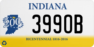 IN license plate 399OB