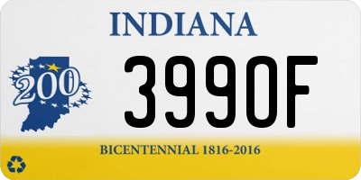 IN license plate 399OF