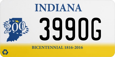 IN license plate 399OG