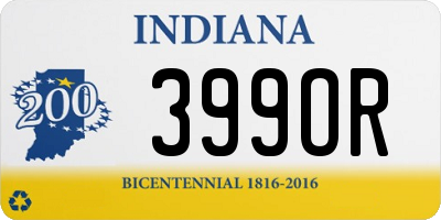 IN license plate 399OR