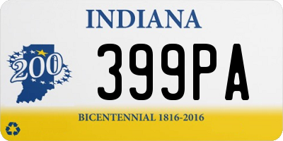 IN license plate 399PA
