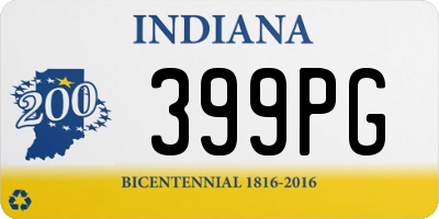 IN license plate 399PG