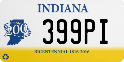 IN license plate 399PI
