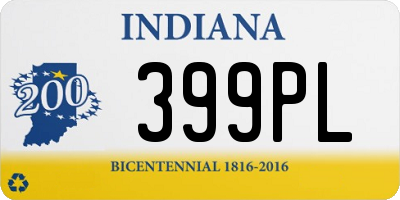 IN license plate 399PL