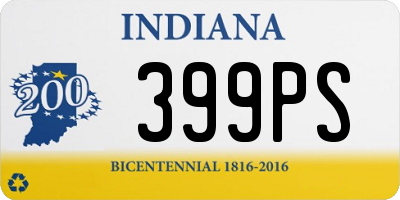 IN license plate 399PS