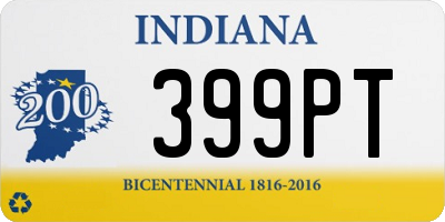 IN license plate 399PT