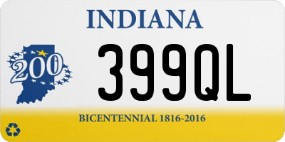 IN license plate 399QL