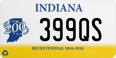 IN license plate 399QS