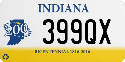 IN license plate 399QX