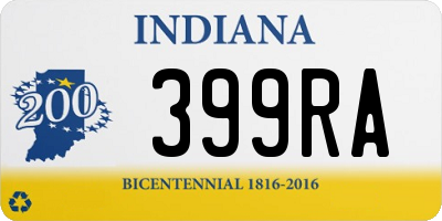 IN license plate 399RA