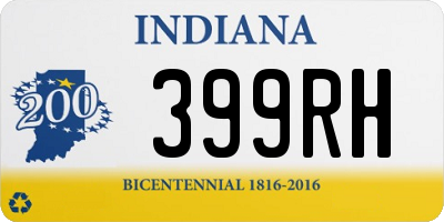 IN license plate 399RH