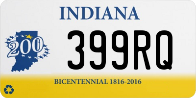 IN license plate 399RQ