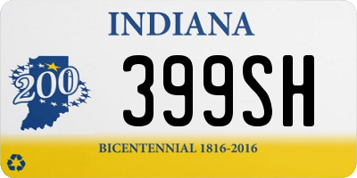 IN license plate 399SH