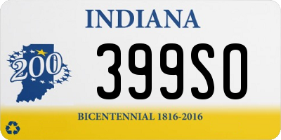 IN license plate 399SO