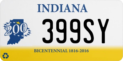 IN license plate 399SY
