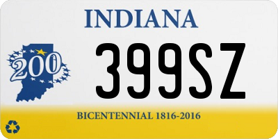 IN license plate 399SZ