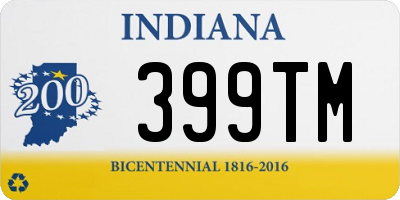 IN license plate 399TM