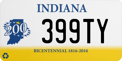 IN license plate 399TY