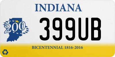 IN license plate 399UB