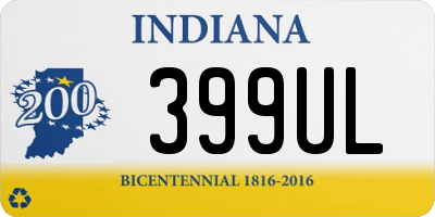 IN license plate 399UL