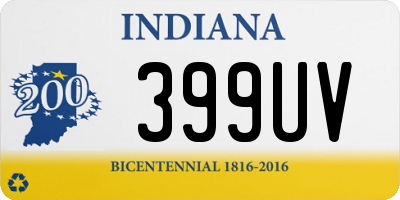 IN license plate 399UV