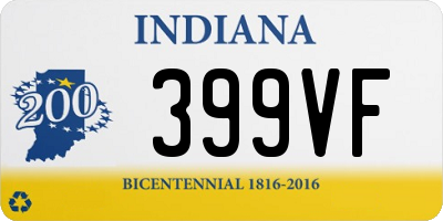 IN license plate 399VF