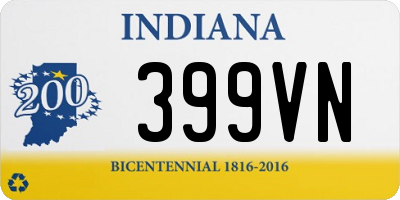 IN license plate 399VN