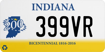 IN license plate 399VR