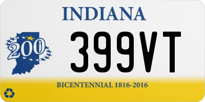 IN license plate 399VT