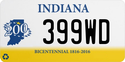 IN license plate 399WD