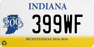 IN license plate 399WF