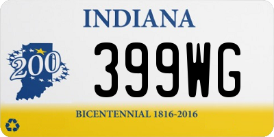 IN license plate 399WG